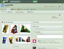 Tablet Screenshot of cursed-rider.deviantart.com