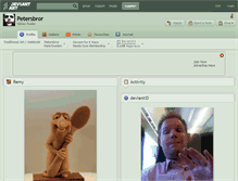 Tablet Screenshot of petersbror.deviantart.com