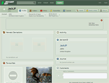 Tablet Screenshot of jackjp.deviantart.com