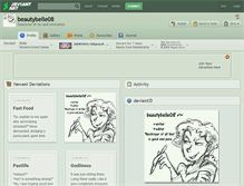 Tablet Screenshot of beautybelle08.deviantart.com