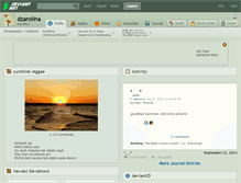 Tablet Screenshot of dzarolina.deviantart.com