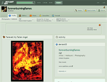 Tablet Screenshot of foreverburningflames.deviantart.com