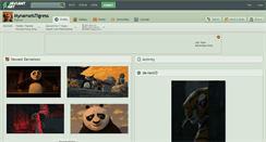 Desktop Screenshot of mynameistigress.deviantart.com