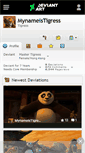 Mobile Screenshot of mynameistigress.deviantart.com