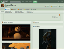 Tablet Screenshot of mynameistigress.deviantart.com