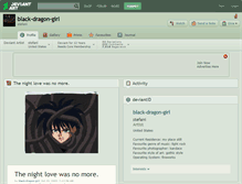 Tablet Screenshot of black-dragon-girl.deviantart.com