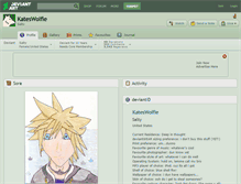 Tablet Screenshot of kateswolfie.deviantart.com