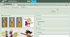Desktop Screenshot of amodragonball.deviantart.com