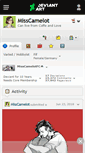 Mobile Screenshot of misscamelot.deviantart.com