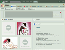 Tablet Screenshot of chibbit.deviantart.com