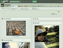 Tablet Screenshot of pixelater.deviantart.com