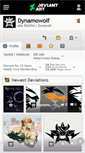 Mobile Screenshot of dynamowolf.deviantart.com