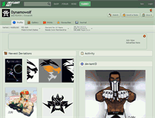 Tablet Screenshot of dynamowolf.deviantart.com