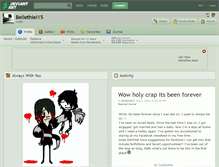 Tablet Screenshot of bellethiel15.deviantart.com