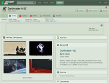 Tablet Screenshot of darthvader1432.deviantart.com