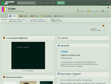 Tablet Screenshot of i-conn.deviantart.com