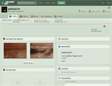 Tablet Screenshot of pabloalvin.deviantart.com