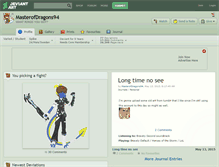 Tablet Screenshot of masterofdragons94.deviantart.com