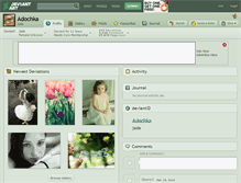 Tablet Screenshot of adochka.deviantart.com