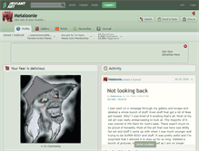 Tablet Screenshot of metaloonie.deviantart.com