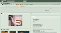 Desktop Screenshot of cocothebunny.deviantart.com