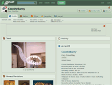 Tablet Screenshot of cocothebunny.deviantart.com