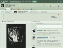 Tablet Screenshot of cristinapenescu.deviantart.com
