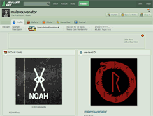 Tablet Screenshot of malevouvenator.deviantart.com