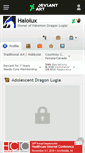 Mobile Screenshot of halolux.deviantart.com