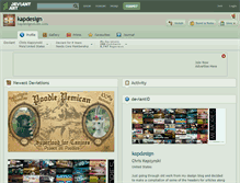 Tablet Screenshot of kapdesign.deviantart.com