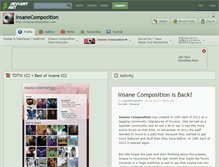 Tablet Screenshot of insanecomposition.deviantart.com