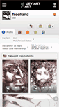 Mobile Screenshot of freehand.deviantart.com