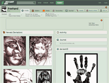 Tablet Screenshot of freehand.deviantart.com