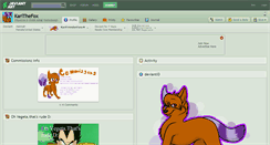 Desktop Screenshot of karithefox.deviantart.com