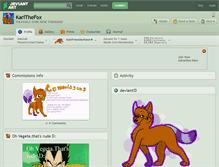 Tablet Screenshot of karithefox.deviantart.com