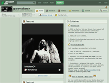 Tablet Screenshot of gravewalkers.deviantart.com