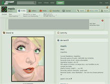 Tablet Screenshot of maxix.deviantart.com