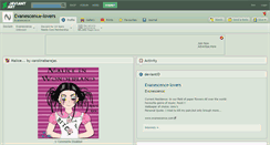 Desktop Screenshot of evanescence-lovers.deviantart.com