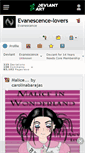 Mobile Screenshot of evanescence-lovers.deviantart.com