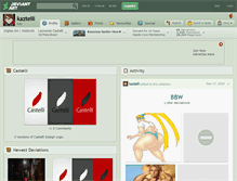 Tablet Screenshot of kaztelli.deviantart.com