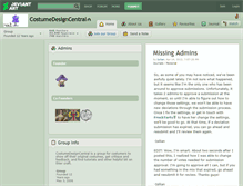 Tablet Screenshot of costumedesigncentral.deviantart.com