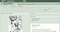 Desktop Screenshot of project-wonderland.deviantart.com