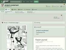 Tablet Screenshot of project-wonderland.deviantart.com