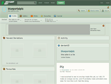 Tablet Screenshot of blueportalplz.deviantart.com
