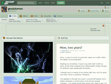 Tablet Screenshot of geodukemon.deviantart.com