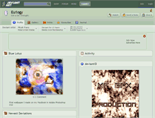 Tablet Screenshot of eu1ogy.deviantart.com