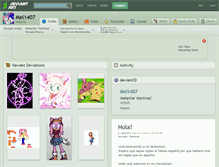 Tablet Screenshot of mel1407.deviantart.com