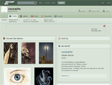 Tablet Screenshot of cucucachu.deviantart.com