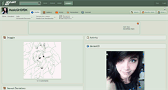 Desktop Screenshot of musicgirlofdk.deviantart.com