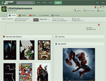 Tablet Screenshot of littleorphanawesome.deviantart.com